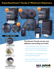 San Jamar's Oceans Washroom Family Sell Sheet